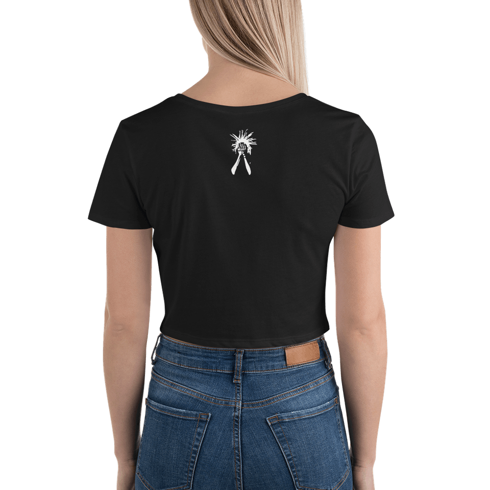 ChuckDiesel - womens crop tee black back